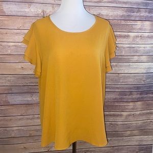 🎈Sale🎈Perch By Blu Pepper Blouse With Ruffle Sleeve